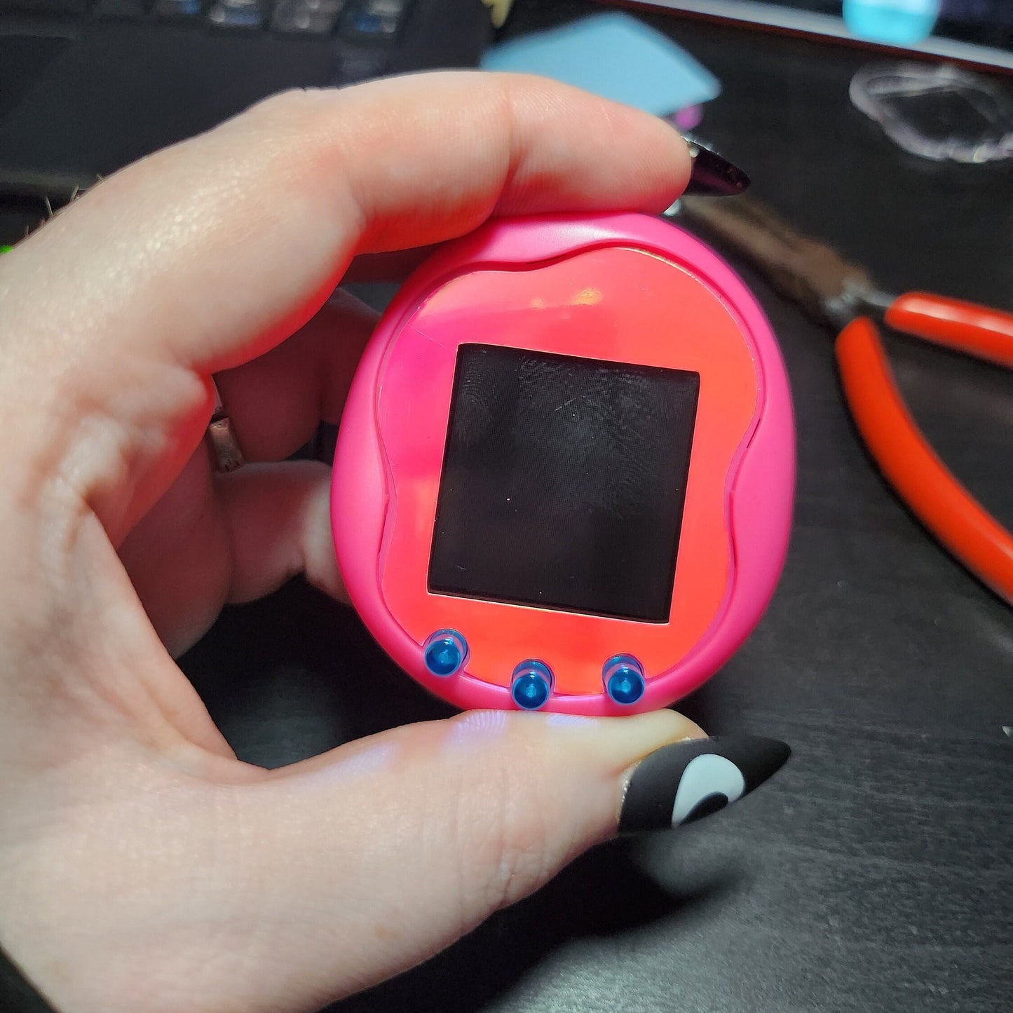 Tamagotchi Uni Holographic Pink Faceplate