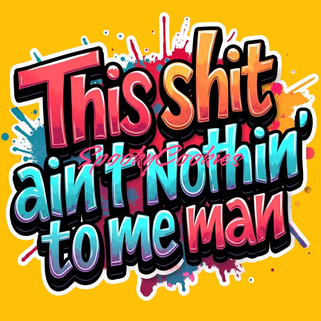 3-Inch Holographic Sticker or Fridge Magnet | 'This Shit Ain't Nothin' to Me Man' | Dubstep Dracula Flow Design | for Laptops