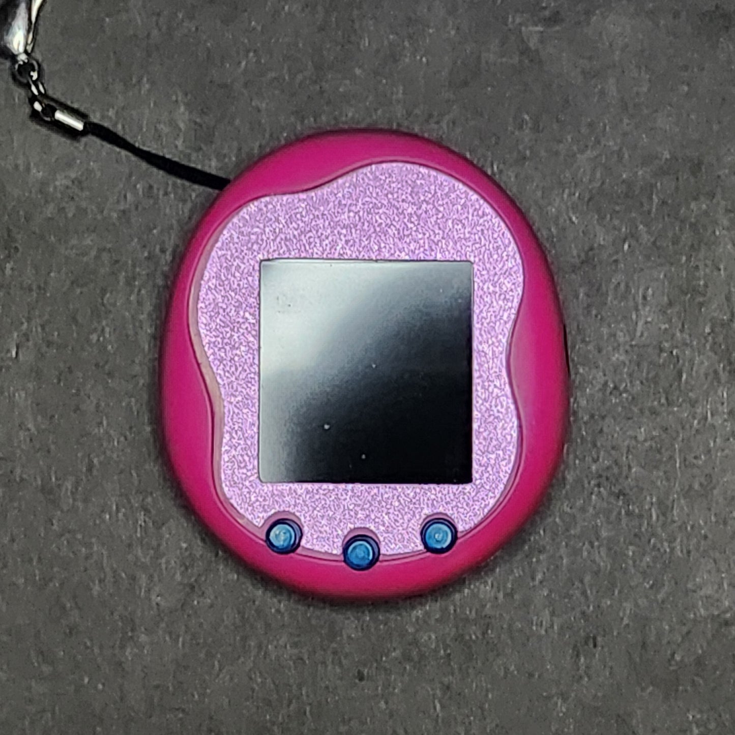 Faceplate for Tamagotchi Uni - pink light holographic glitter - sparkle rainbow electronic pet skin