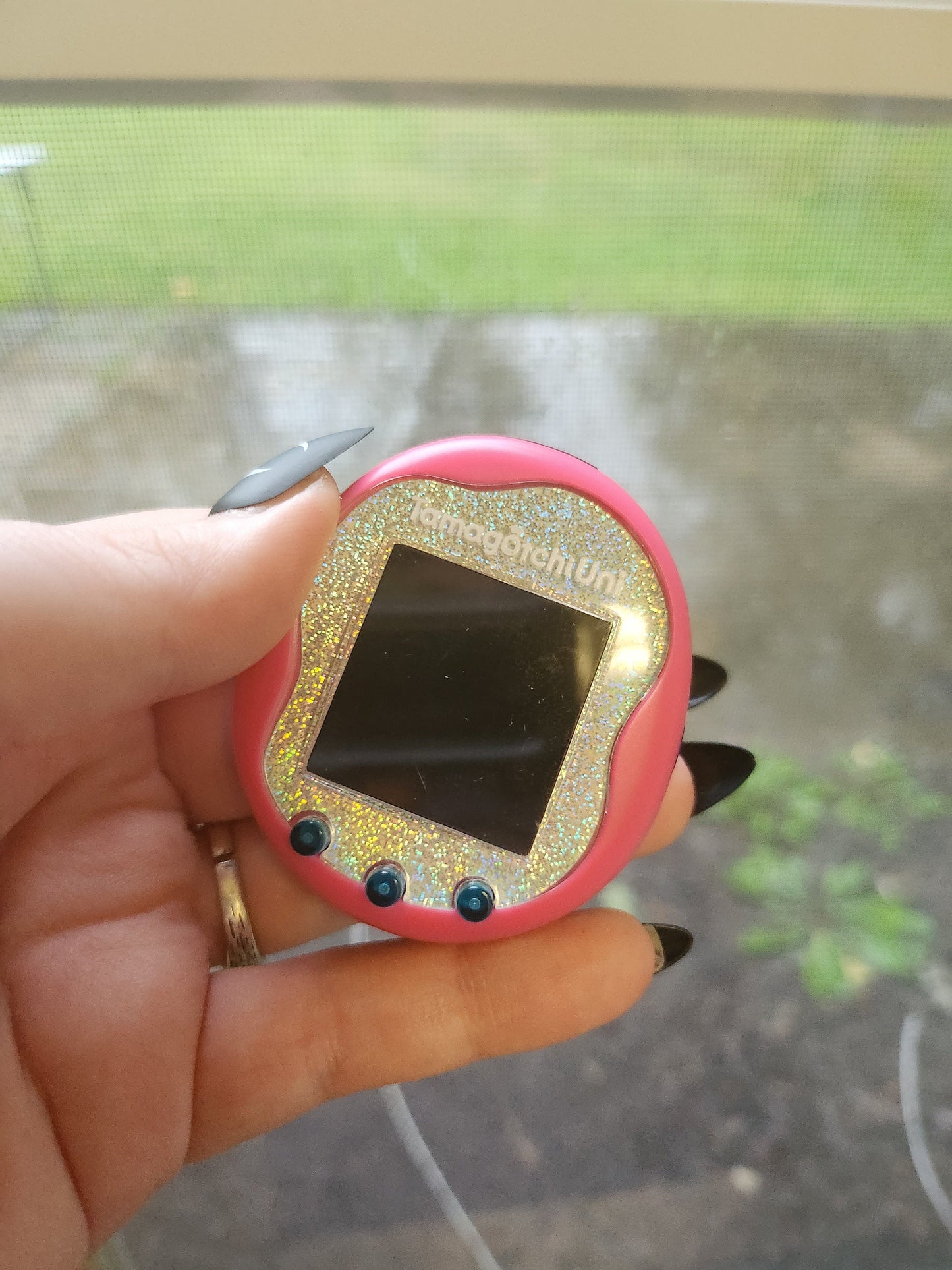 Tamagotchi Uni Holographic Fine Glitter Faceplate