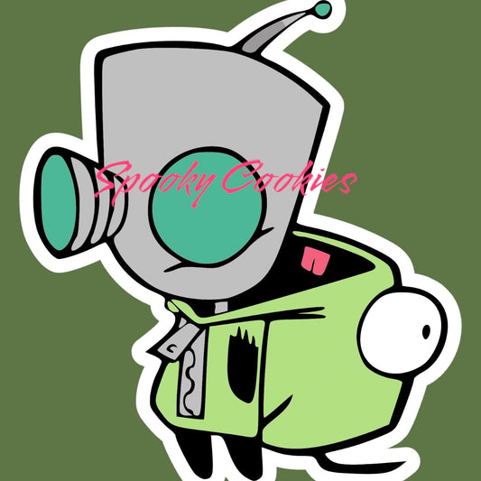 Invader Zim GIR Sticker or Fridge Magnet | Adorable and Chaotic Alien Robot