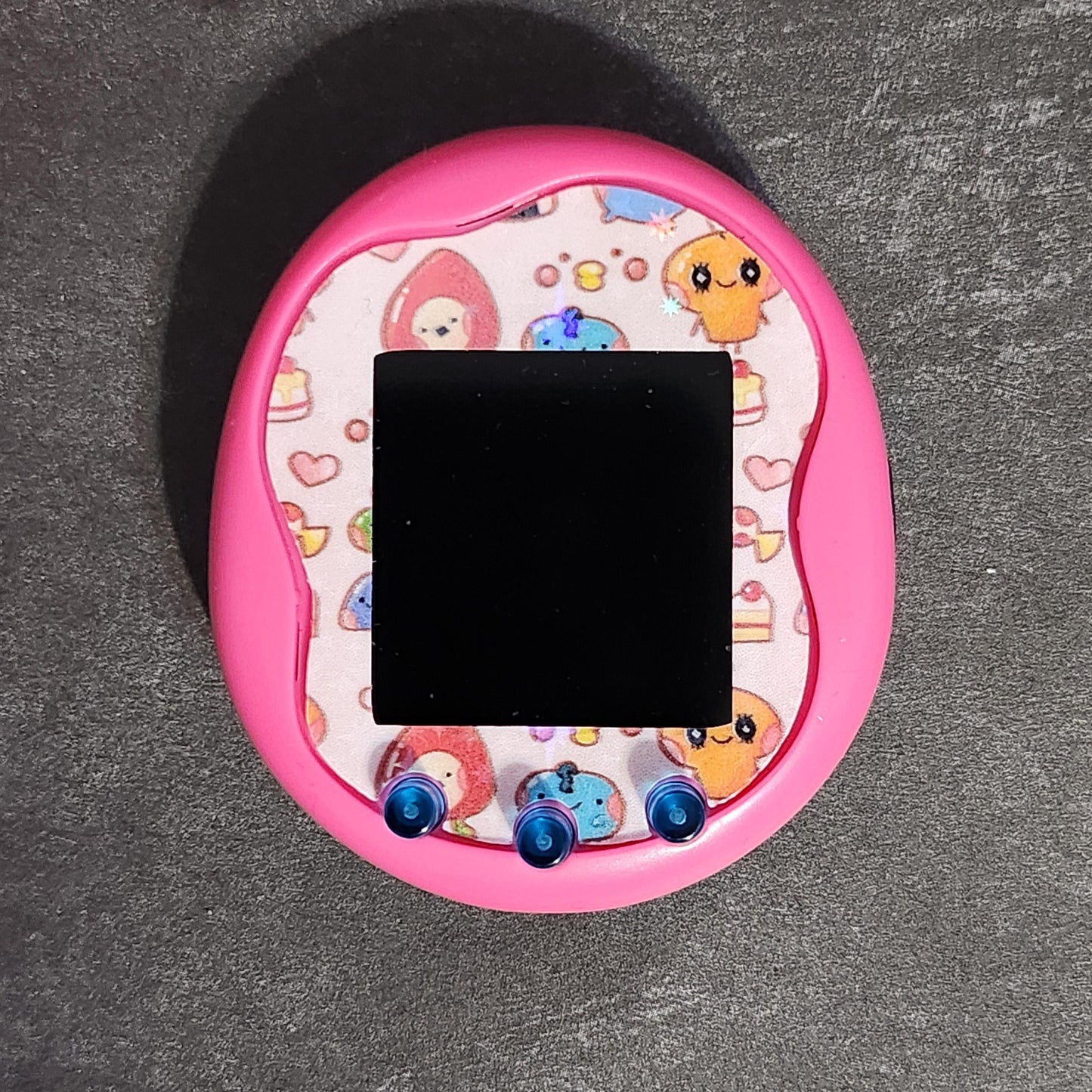 Faceplate for Tamagotchi Uni - Holographic Tamagotchi Pattern  -  electronic pet skin