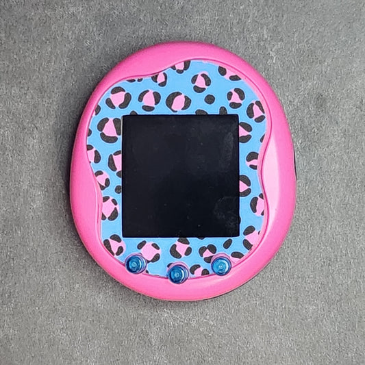 Tamagotchi Uni 90s Pink and Blue Cheetah Spots Faceplate