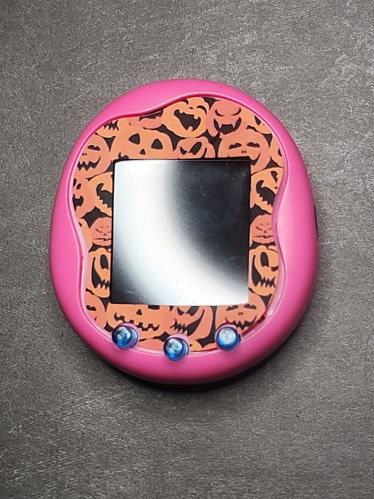 Faceplate for Tamagotchi Uni - Orange pumpkin stack Jackolantern -  electronic pet skin