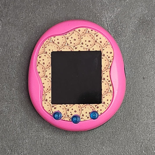 Faceplate for Tamagotchi Uni - Brown cookie electronic pet skin