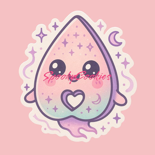 Ouija Planchette Pal Sticker – Cute Kawaii Pastel Spirit Board Vinyl