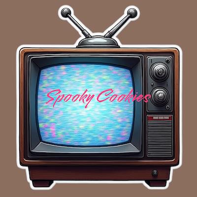 Old TV with Static and Antennas Sticker or Fridge Magnet  - Retro TV Design, Vintage Television Decor, Nostalgic 80s 90s Aesthetic