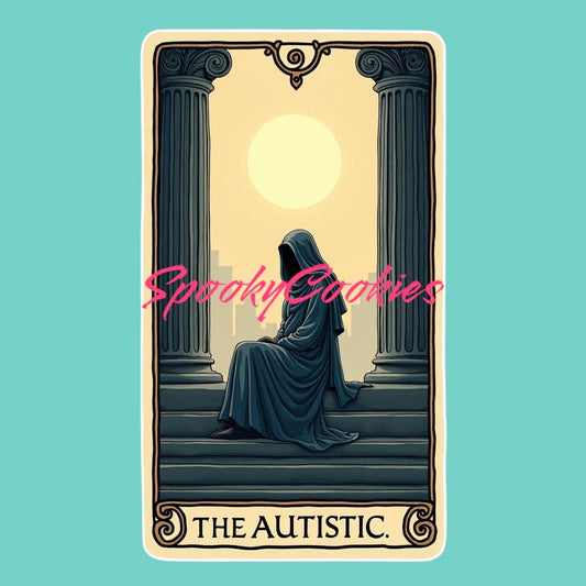 3-Inch Sticker or Fridge Magnet  | 'The Autistic' Tarot Card Design | Water-Resistant Decal for Laptops, Journals, & More | Spiritual Gift