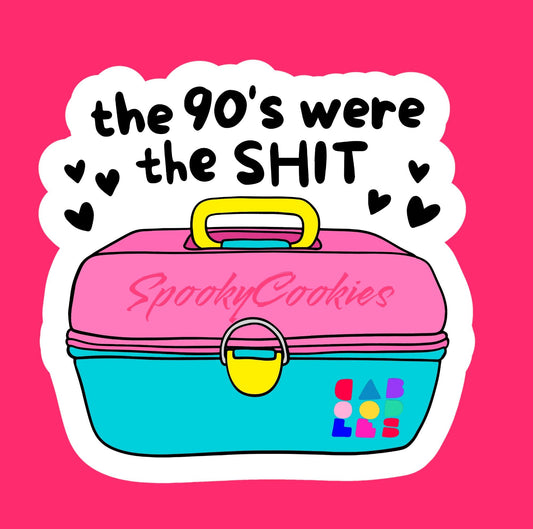 90s Caboodle Sticker - Retro Nostalgia Aesthetic Decal - 3 inch Waterproof Sticker