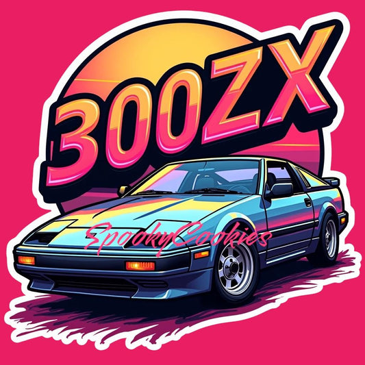 3-Inch Holographic Sticker or Fridge Magnet | '1989 300ZX Z31' | Classic Car Enthusiast Sticker | Water-Resistant Decal for Laptops, Cars