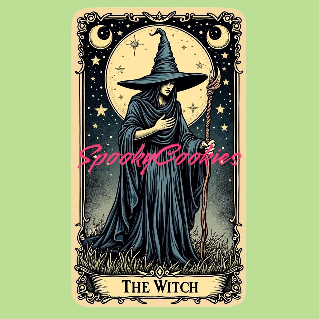3-Inch Sticker or Fridge Magnet  | 'The Witch' Tarot Card Design | Water-Resistant Decal for Laptops, Journals, & More | Spiritual Gift