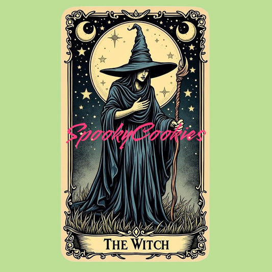 3-Inch Sticker or Fridge Magnet  | 'The Witch' Tarot Card Design | Water-Resistant Decal for Laptops, Journals, & More | Spiritual Gift