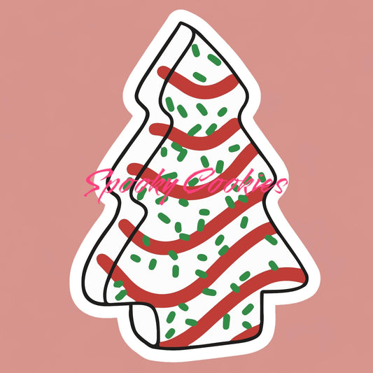 Little Debbie Christmas Tree Snack Sticker or Magnet | Festive Holiday Treat Sticker