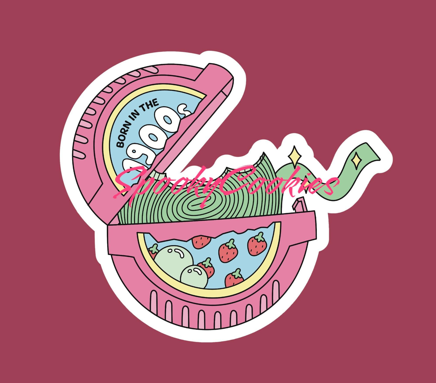 Born in the 1900s Sticker - Funny 90s Nostalgia Decal