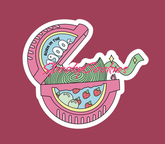 Born in the 1900s Sticker - Funny 90s Nostalgia Decal