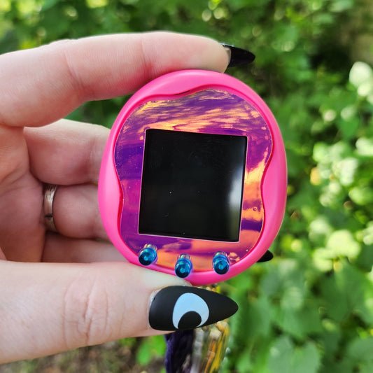 Tamagotchi Uni Holographic Purple Faceplate