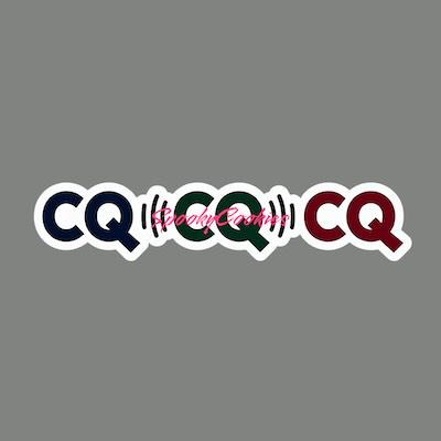 CQ CQ CQ Amateur Radio Sticker or Fridge Magnet  - Ham Radio Call, Radio Operator Sticker, Radio Enthusiast Gift, Amateur Radio Decor