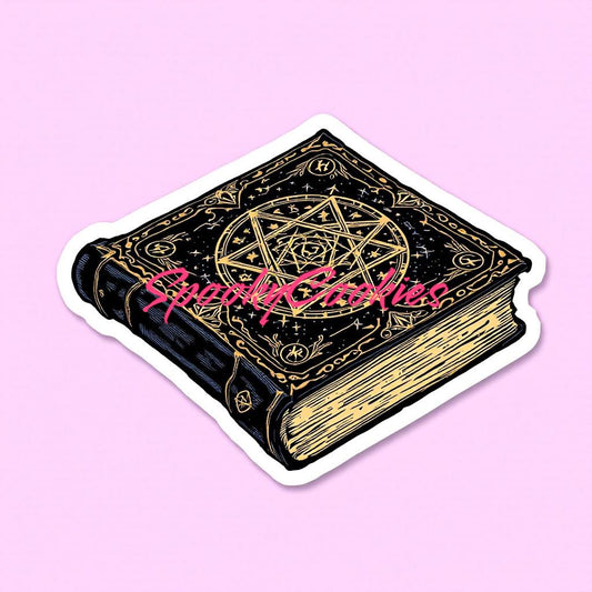 Grimoire Book Sticker – Magical and Mystical
