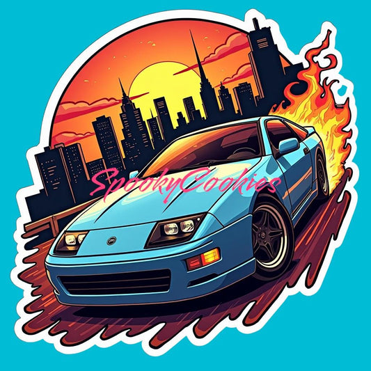 3-Inch Sticker or Fridge Magnet  | '300ZX Z32 1990-1996' | Classic Car Enthusiast Sticker | Water-Resistant Decal for Laptops, Cars, & More