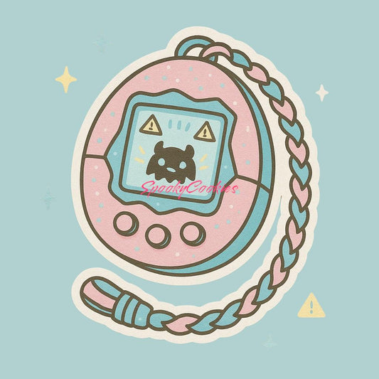 Tactical Tamagotchi Sticker – Kawaii Apocalypse Virtual Pet
